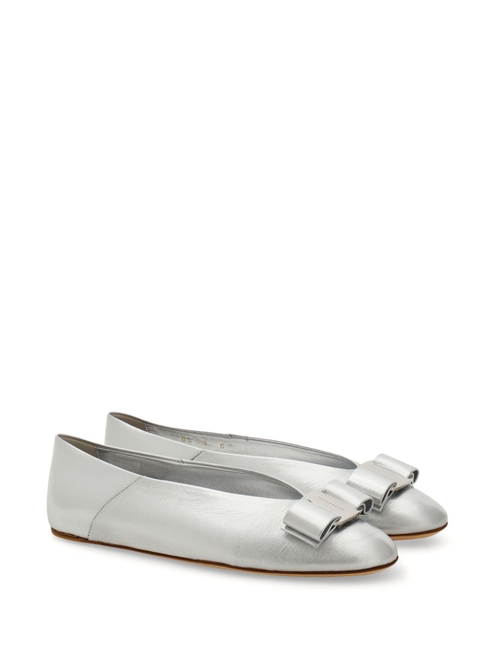 Ferragamo Vara Bow ballet flats - Zilver