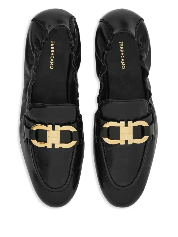 Ferragamo ガンチーニ ローファー | ブラック | FARFETCH JP