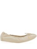 Ferragamo leather ballerina shoes - Neutrals