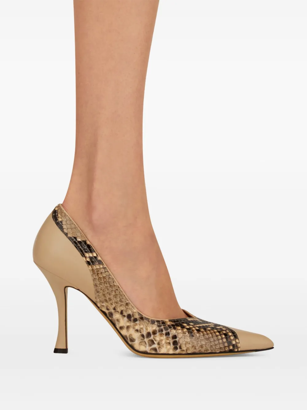 Ferragamo snakeskin pumps Neutrals