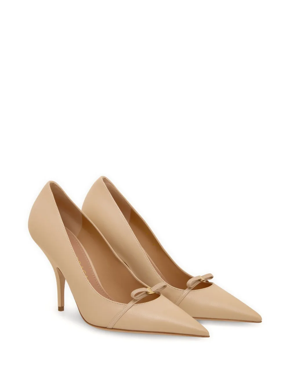 Ferragamo 95mm Mini-bow pumps Neutrals