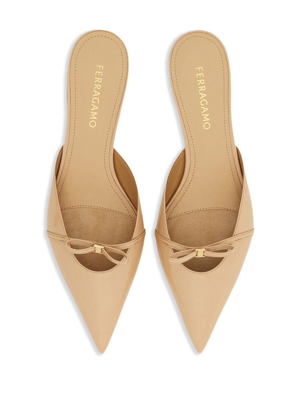 Ferragamo Mini Bow mules Neutrals