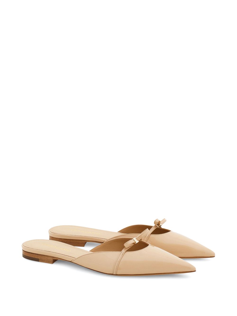 Ferragamo Mini Bow mules Neutrals