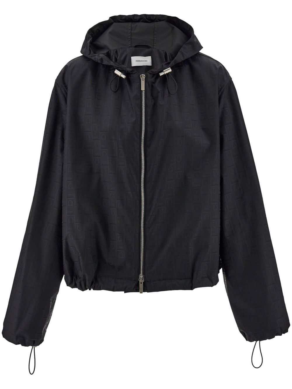 Ferragamo Monogram wind jacket - Black