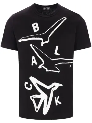 Comme Des Garçons Shirt graphic-print T-shirt | Black | FARFETCH