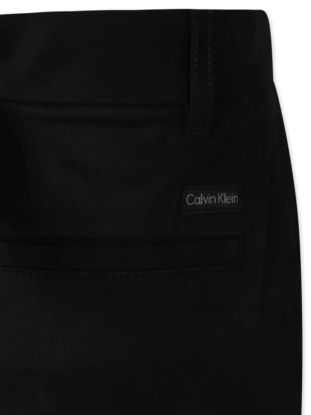 Calvin Klein Black Trousers For Boy With Logo In Black
