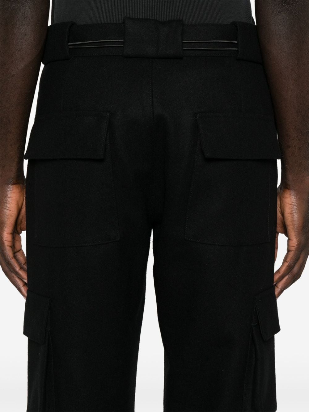 Shop Gr10k Drawstring Cargo Pants In Black