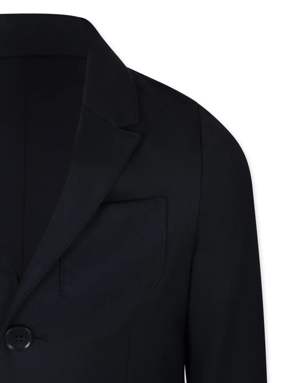 Emporio Armani Kids Blazer met geborduurd logo Blauw