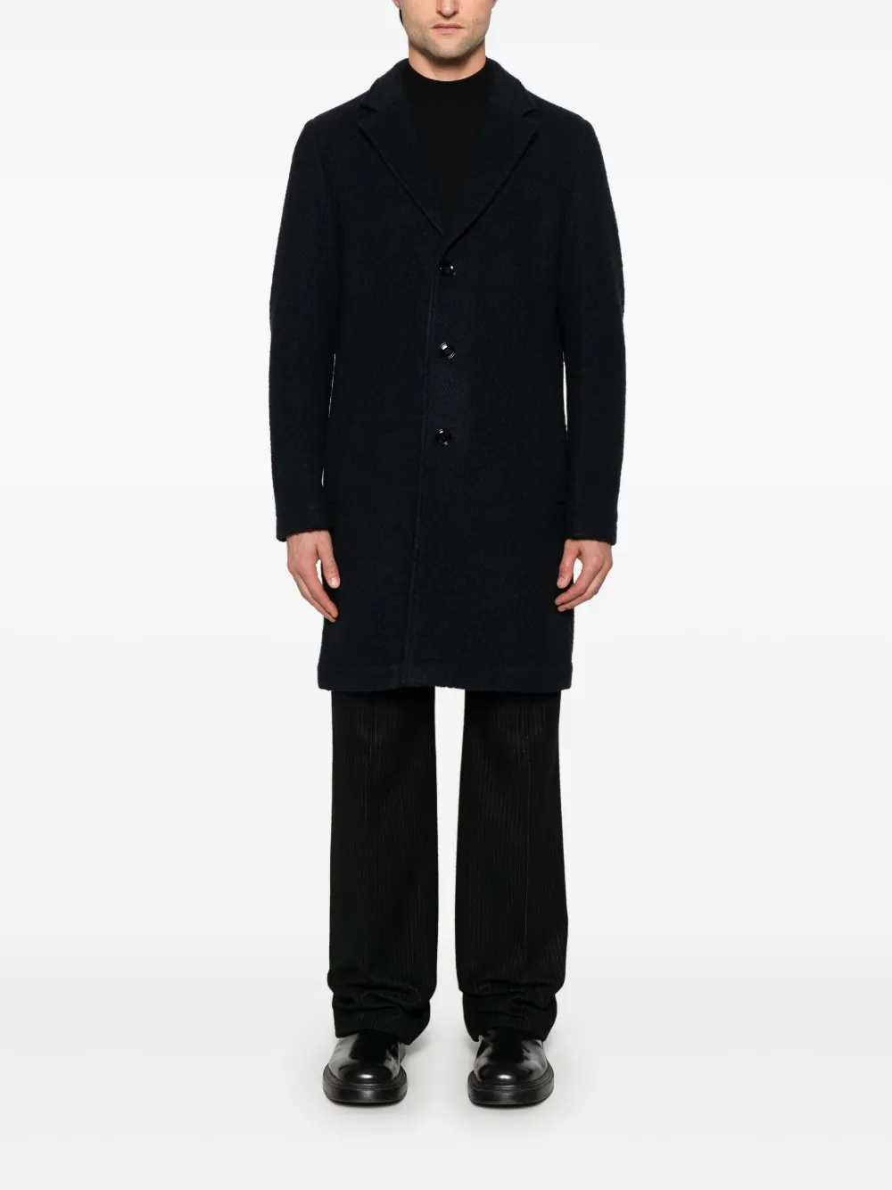 BOSS Jas met textuur - Blauw
