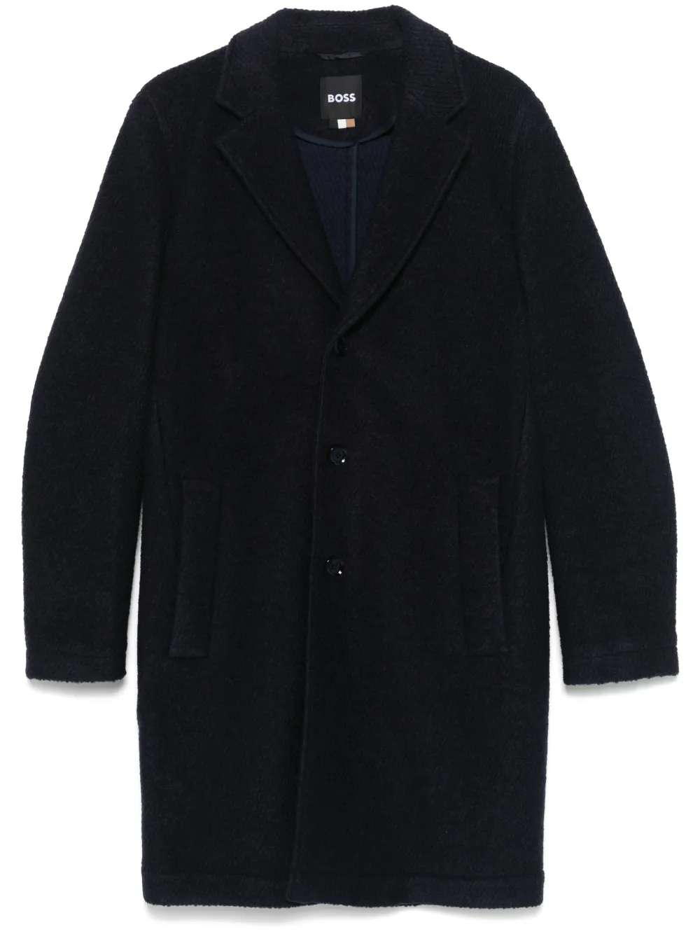 BOSS textured coat – Blue BOSS textured coat – Blue
