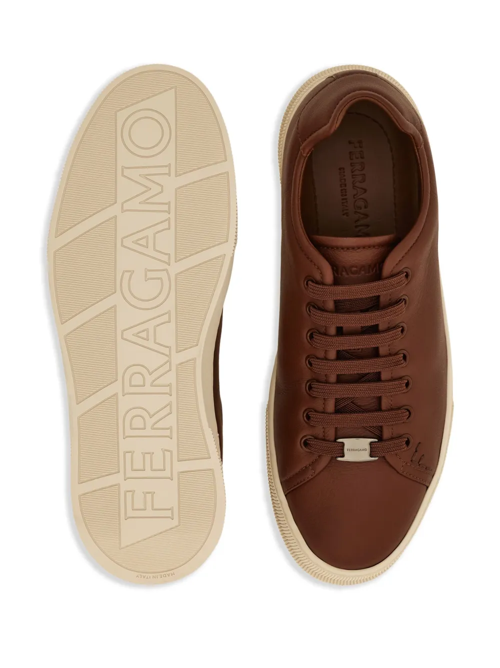Ferragamo low-top sneakers Brown