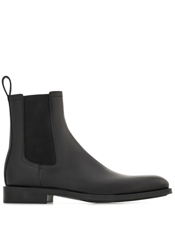 Ferragamo レザー チェルシーブーツ | ブラック | FARFETCH JP