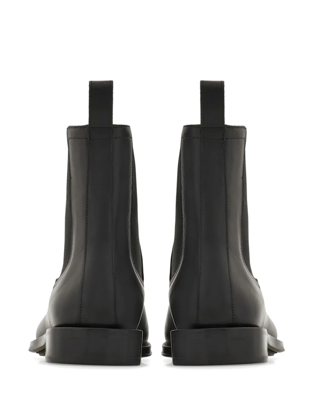 Ferragamo leather ankle boots Black