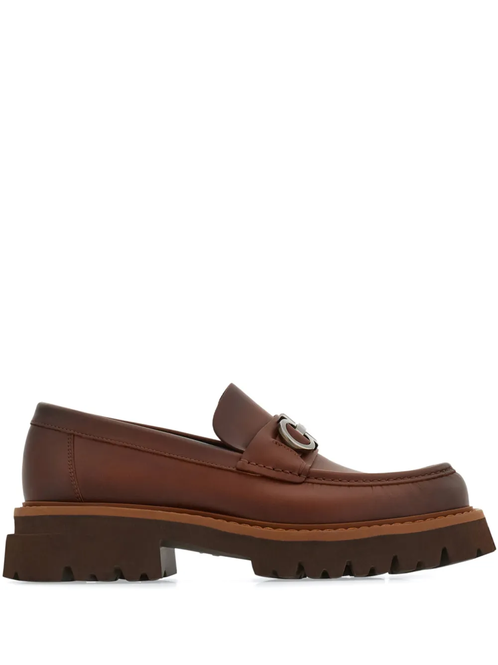 Ferragamo ガンチーニ ローファー | ブラウン | FARFETCH JP