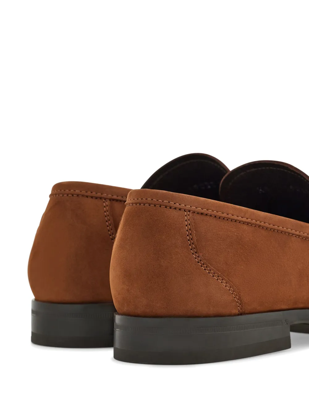 Ferragamo Gancini-plaque loafers Brown