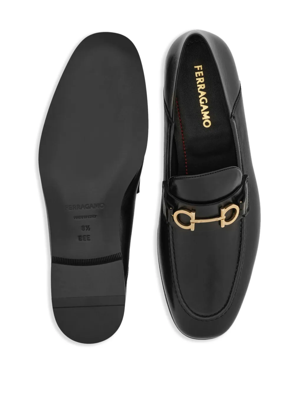 Ferragamo Gancini Loafers Noir FARFETCH FR