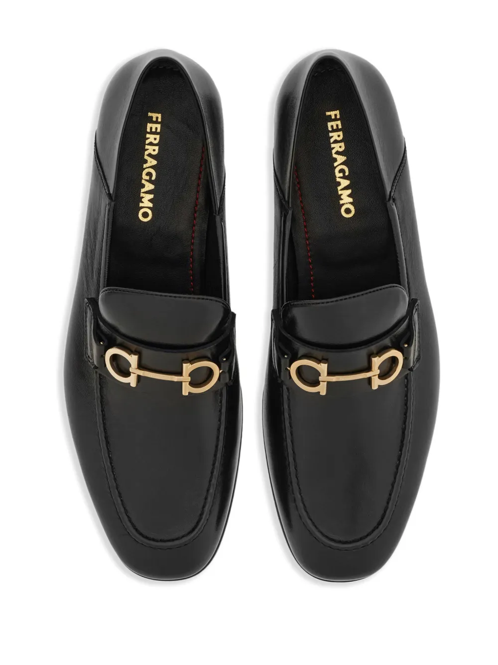 Ferragamo Gancini loafers Zwart