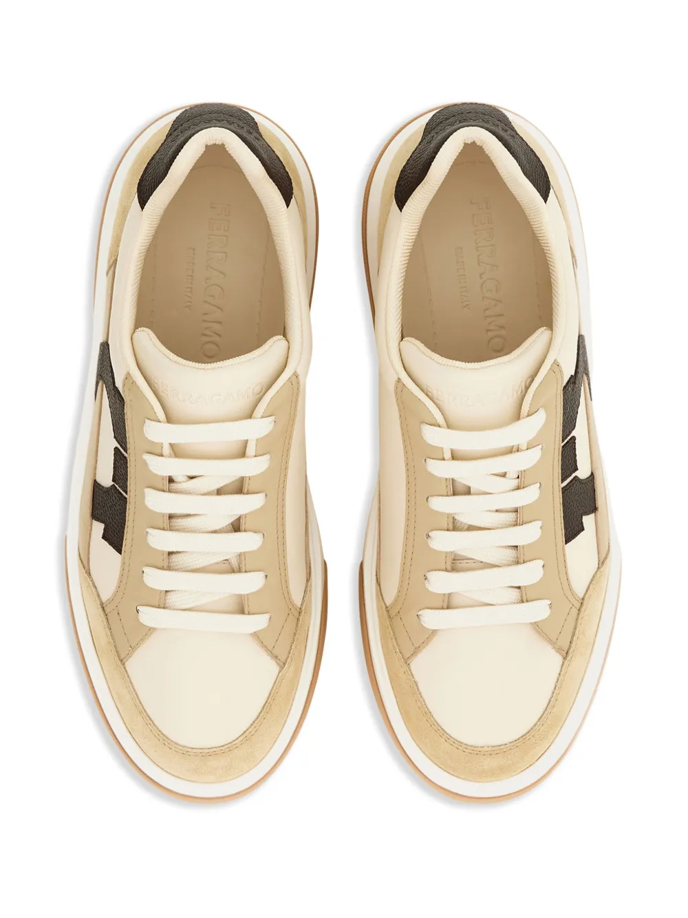 Ferragamo Gancini sneakers Beige