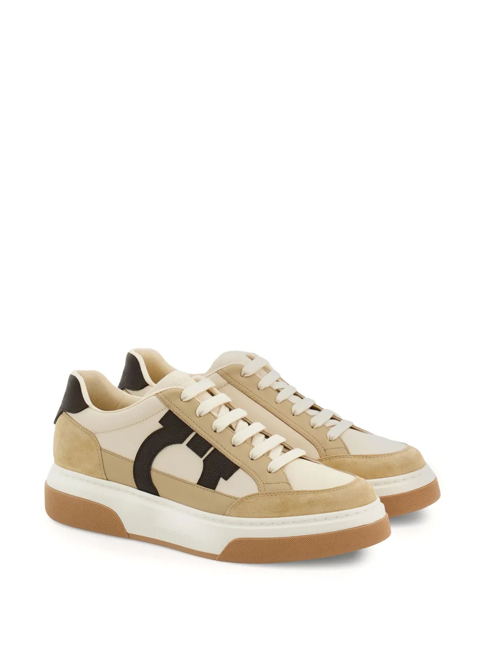 Ferragamo Gancini sneakers Beige