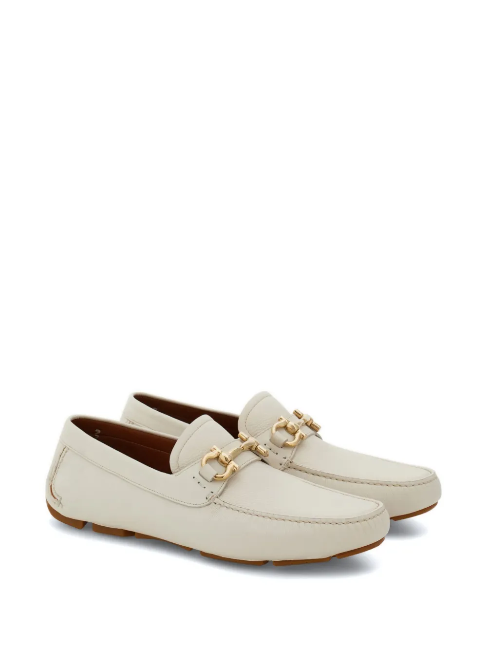 Ferragamo Gancini loafers - Wit