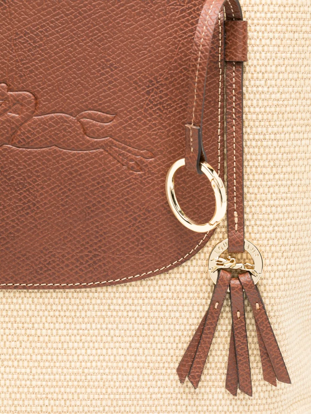 Longchamp Grote Le Pliage Collection Basket shopper Beige