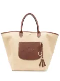 Longchamp large Le Pliage Collection Basket tote bag - Neutrals