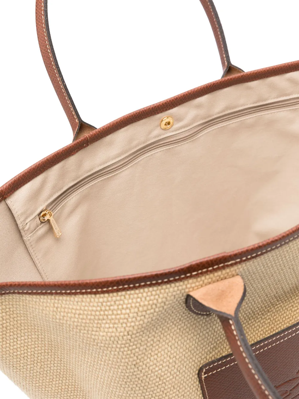 Longchamp Grote Le Pliage Collection Basket shopper Beige