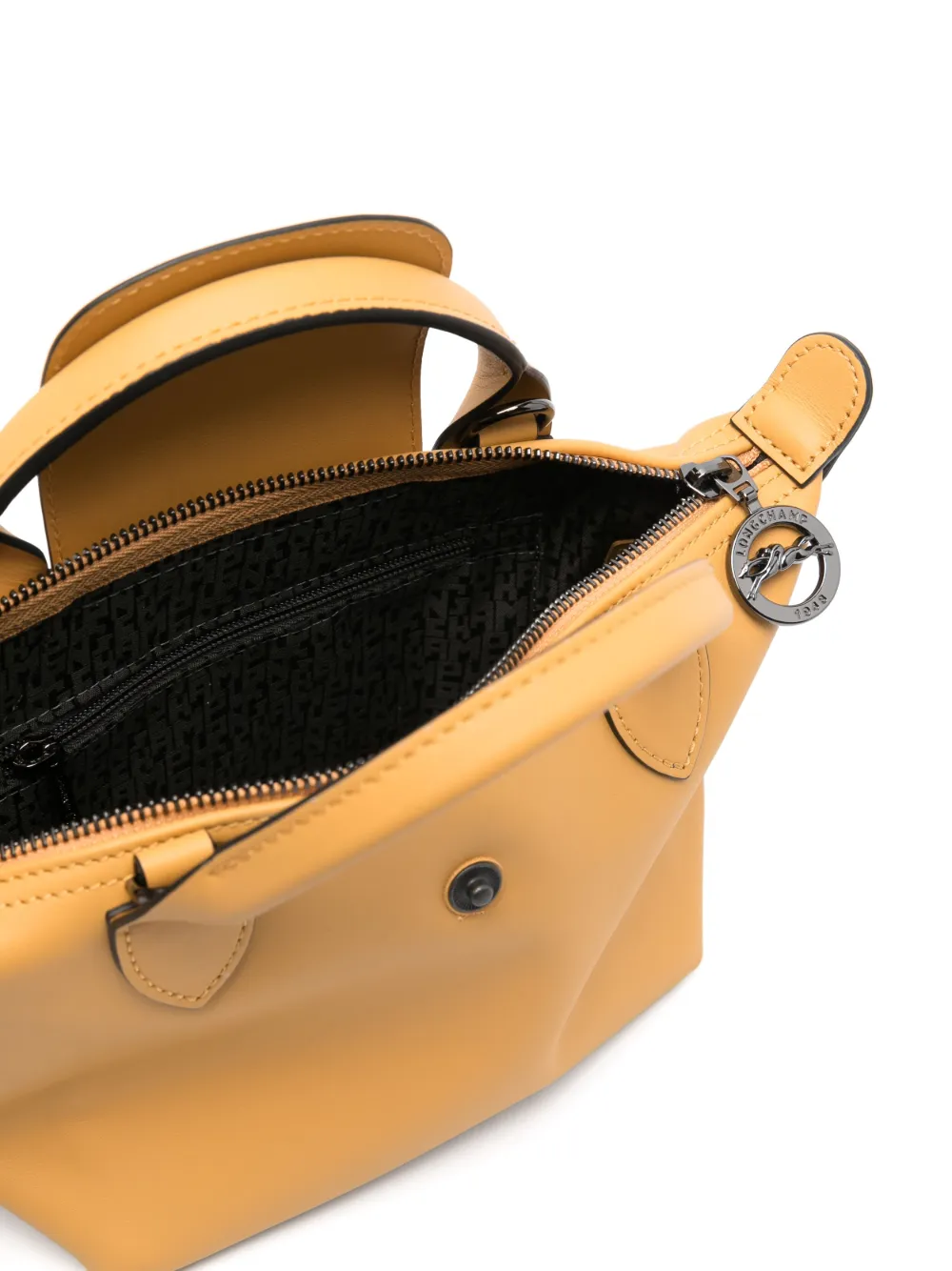 Longchamp Le Pliage leren shopper Bruin