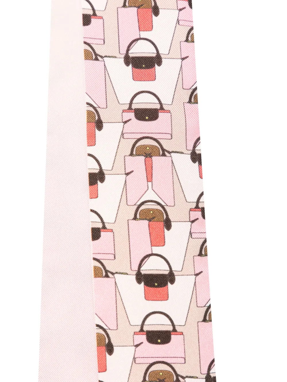 Longchamp Bandeau met print - Roze