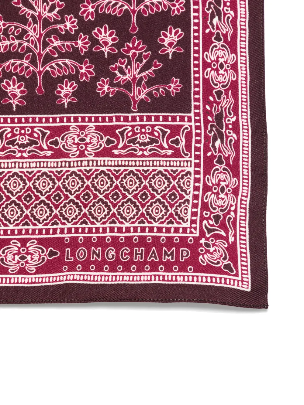 Longchamp Sjaal met print - Paars