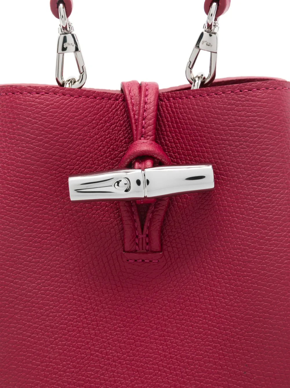 Longchamp Le Roseau kleine bucket-tas Rood