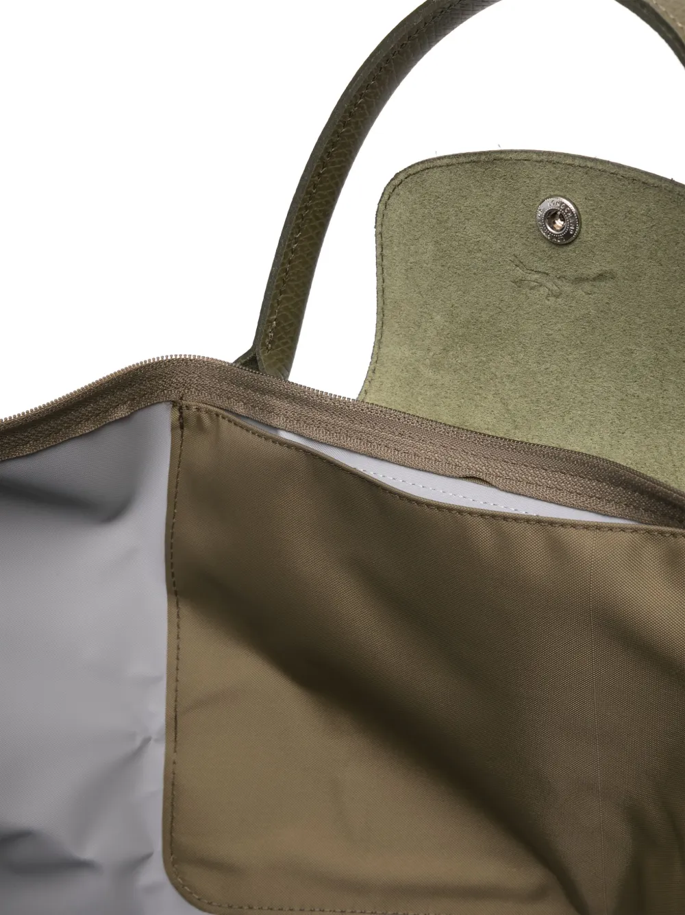 Longchamp Le Pliage medium shopper Groen
