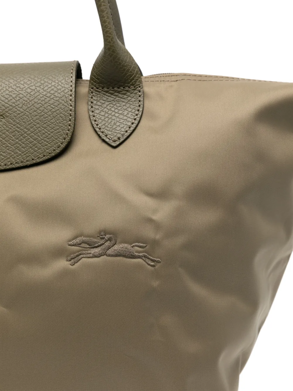 Longchamp Le Pliage medium shopper Groen