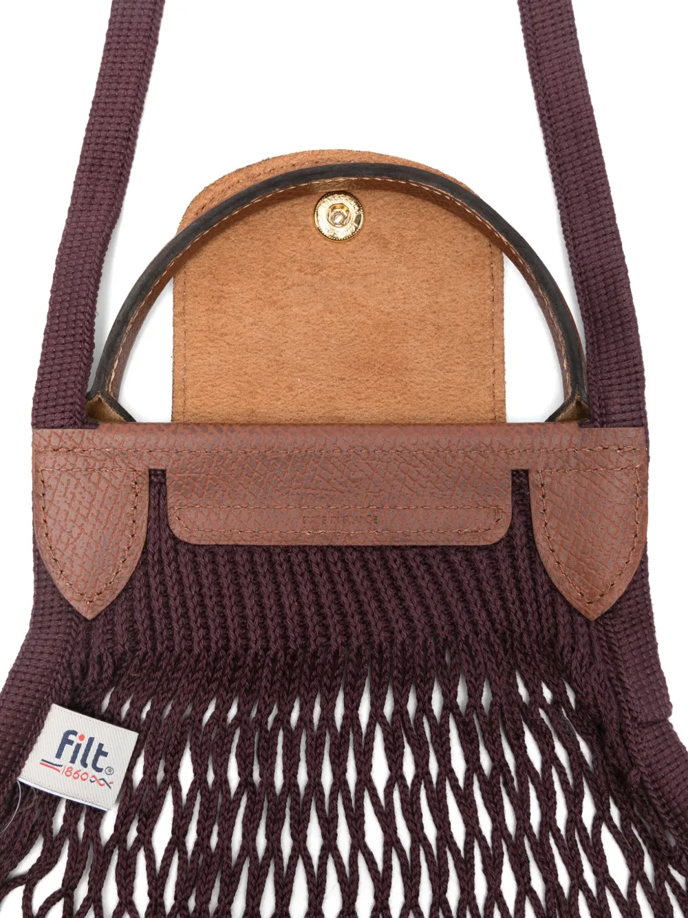 Shop Longchamp Large Le Pliage Filet Tote Bag In 紫色