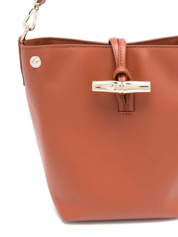 Longchamp Mini Le Roseau Bucket Bag | Brown | FARFETCH