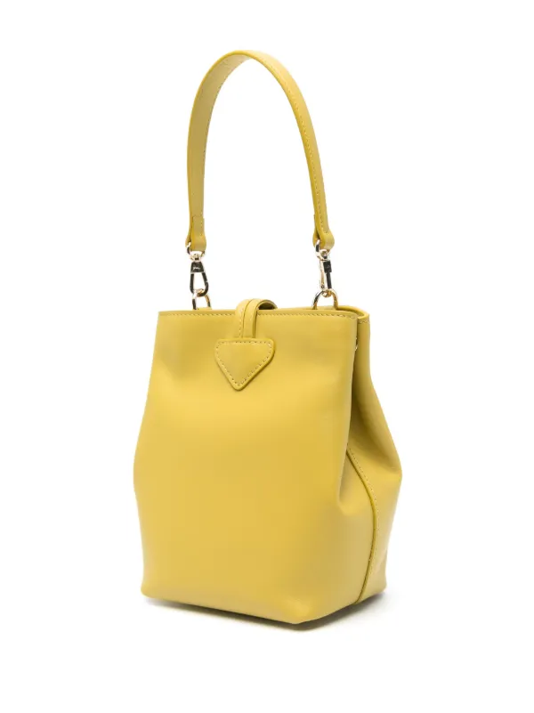 Longchamp Mini Le Roseau Bucket Bag | Yellow | FARFETCH