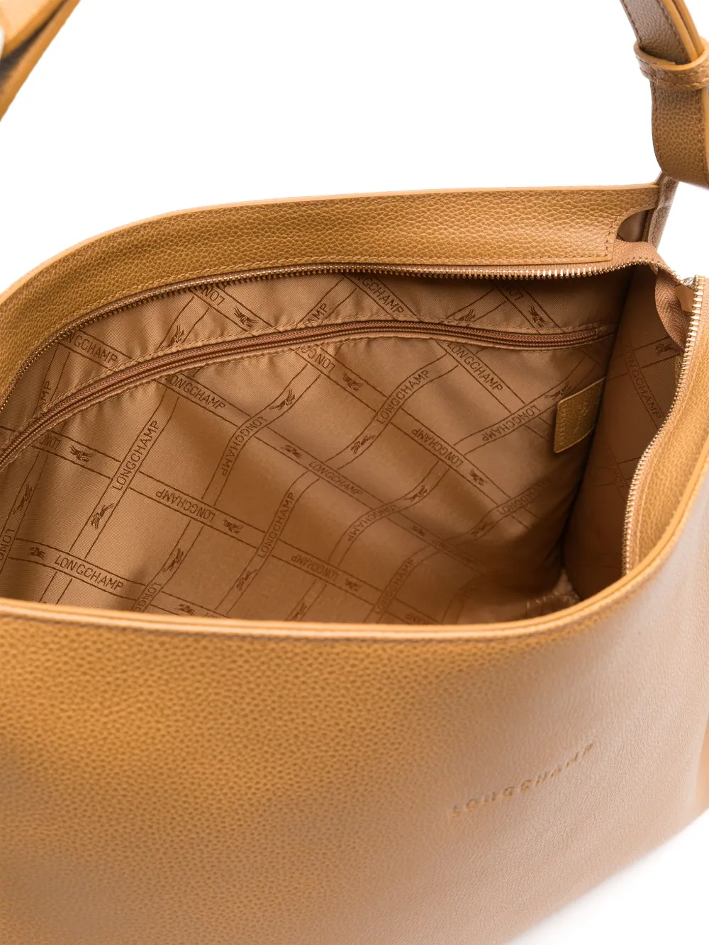 Longchamp XL Le Foulonné schoudertas Bruin