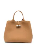 Longchamp large Le Roseau tote bag - Brown
