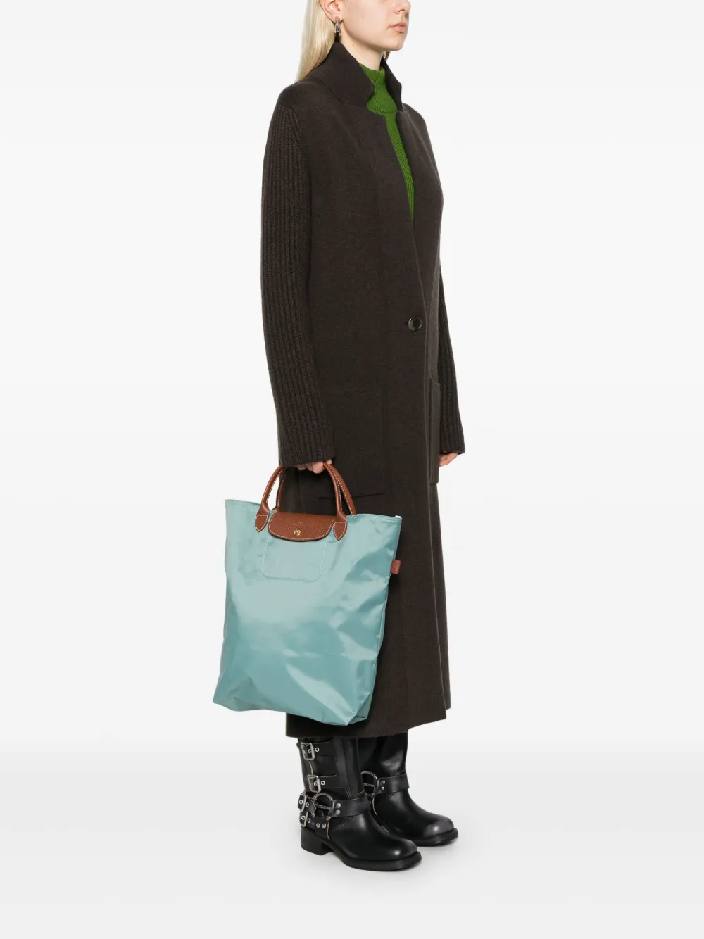 Longchamp M Le Pliage shopper - Groen