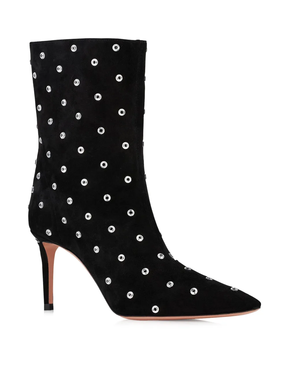 Aquazzura 75mm Matignon Crystal Boots In Black
