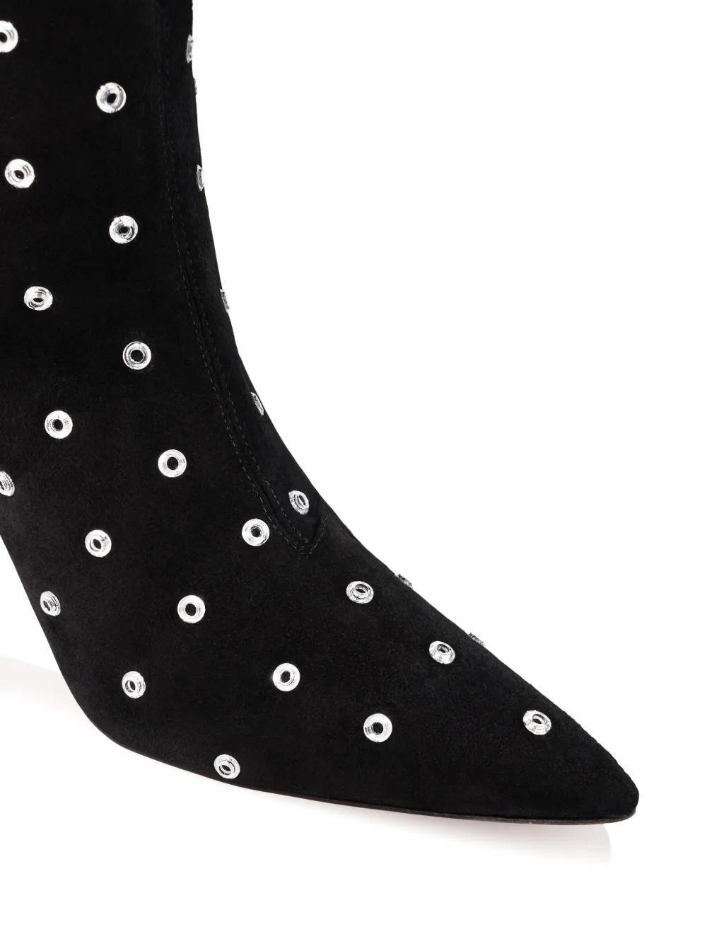 Aquazzura 75mm Matignon Crystal Boots In Black