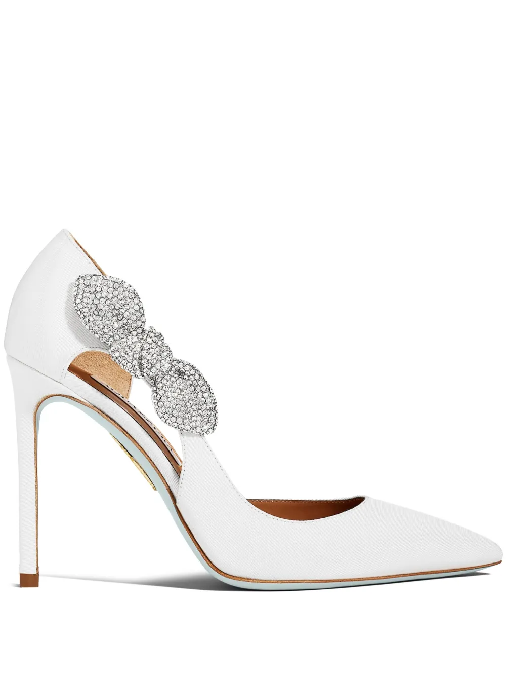 Aquazzura 105mm Very Bow Tie pumps Wit