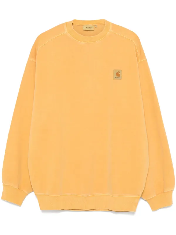 Carhartt WIP crewneck sweatshirt yellow black large offers new