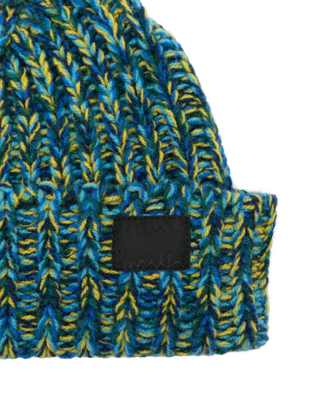 Paul Smith Grofgebreide gedraaide muts - Blauw