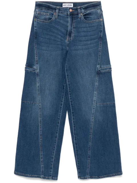 DKNY high-rise wide-leg jeans