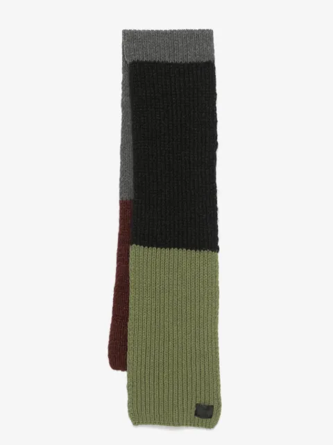 Paul Smith colourblock knitted scarf