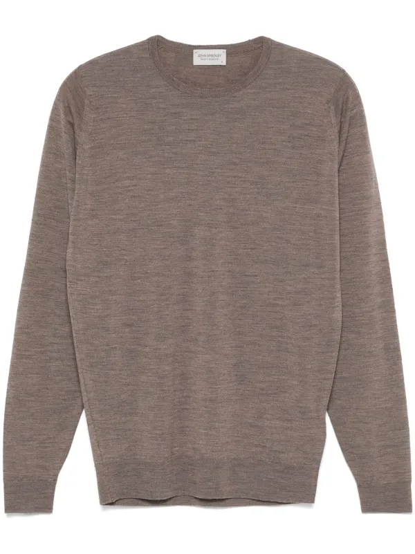 John Smedley Lundy Sweater Brown FARFETCH IN