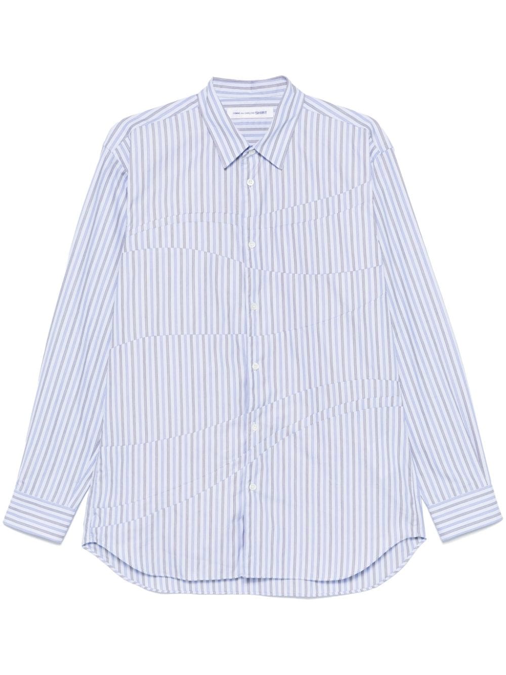 Comme Des Garçons Shirt Striped Shirt In Blue