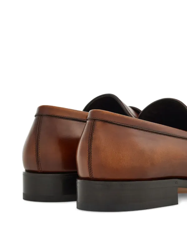 【極美品】Ferragamo ガンチーニ ブラウン ローファー 24.5㎝ Ferragamo ガンチーニ ローファー | ブラウン | FARFETCH JP