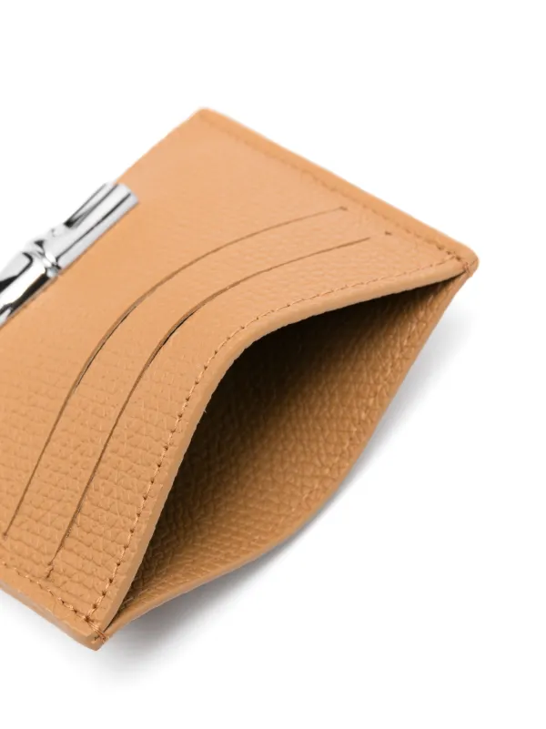 【関税込み】LONGCHAMP LE ROSEAU CARD HOLDER Le Roseau Card holder Black - Leather | Longchamp US